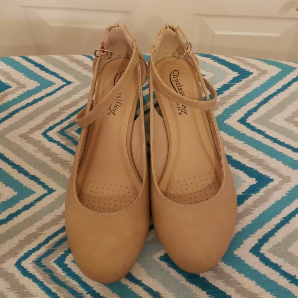 Neutral Wedge Mary Jane